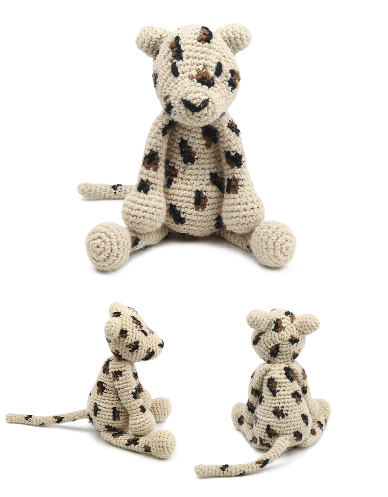 toft ed's animal tom the leopard amigurumi crochet